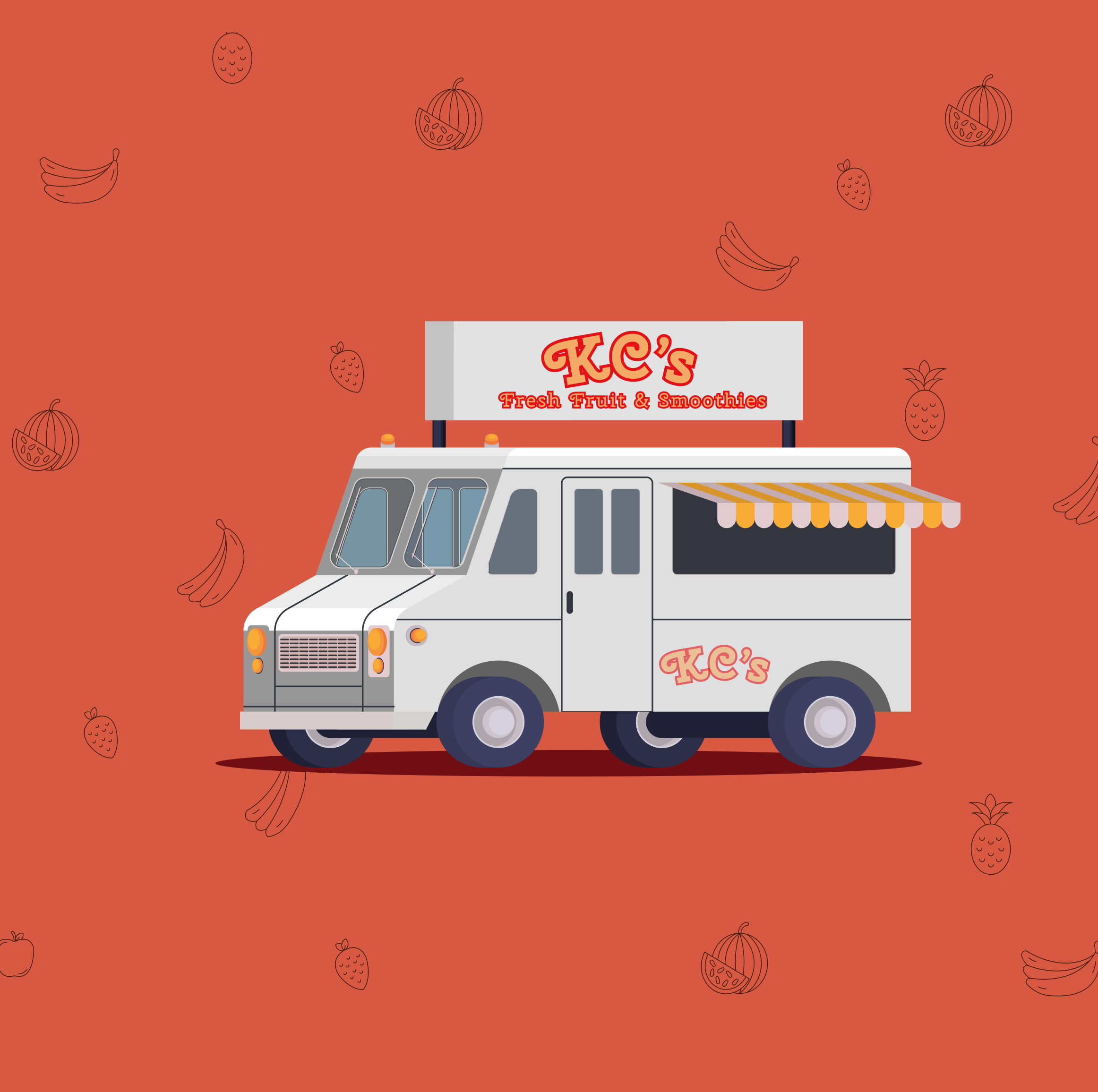 KC's Fresh Fruit & Smoothies food truck